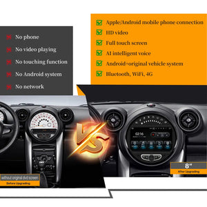 8" For MINI Cooper R55 R56 R57 R58 R59 R60 R61 2006-2015 Car Radio Stereo Carplay Upgrade Screen Android Auto GPS Navigation Multimedia Player Carputech