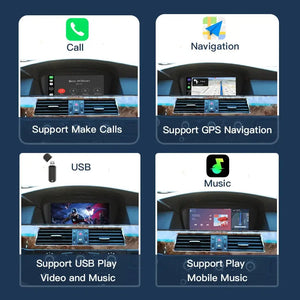 8.9inch Wireless Linux CarPlay Android Car Multimedia Screen for BMW 3Series 5 Series CCC, E60/E63/E64/E90/E91/E92/E93 2005-2010 Carputech