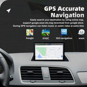8 Inch Android Touch Screen Car Stereo For Audi Q3 2012-2018 BT WIFI SIM GPS Navi Wirless Carplay Auto Radio Player Carputech