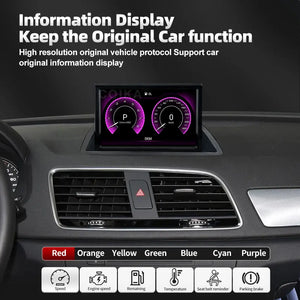 8 Inch Android Touch Screen Car Stereo For Audi Q3 2012-2018 BT WIFI SIM GPS Navi Wirless Carplay Auto Radio Player Carputech
