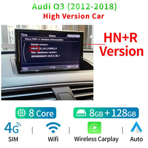 8 Inch Android Touch Screen Car Stereo For Audi Q3 2012-2018 BT WIFI SIM GPS Navi Wirless Carplay Auto Radio Player Carputech