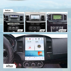 12.1" For Mitsubishi Lancer 2008-2019 Car Radio Headunit Stereo Carplay Upgrade Tesla Style Screen Android Auto GPS Navigation Multimedia Player Carputech