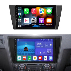Carputech 2005-2012 BMW 3 Series E90 E91 E92 E93 Android 12 Wireless Apple CarPlay & Android Auto Car Radio with 6GB RAM 64GB ROM & 9 Inch QLED Touch Screen Carputech