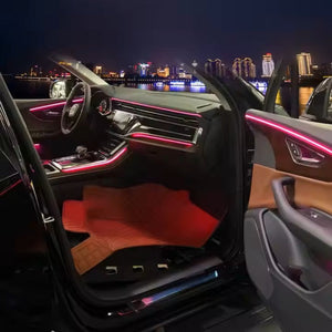 64 Colors Dynamic Ambient Lighting for Audi Q7 2020-2025 MMI Screen Control Interior LED Lighting Upgrade Carputech