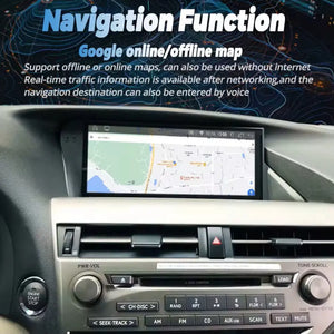 10.25" Android14.0 For Lexus RX RX270 RX350 RX450 2009-2014 Android Navigation Screen Car Radio Multimedia Player Carputech