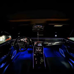 Full Set Car Interior Ambient Lighting for Audi A6 A7 C8 2019-2024 Upgrade Light Kit Dashboard Center Console Door Trim Carputech