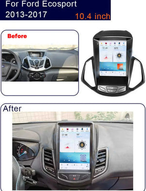 10.4" For Ford Ecosport 2013-2017 Car Radio Headunit Stereo Carplay Upgrade Tesla Style Screen Android Auto GPS Navigation Multimedia Player Carputech