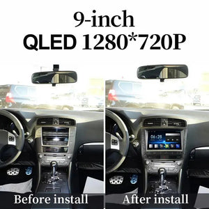 9" Touch Screen Radio Android Intelligent System Apple Carplay Car Video Player Central Multimedia Stereo Screen For LEXUS IS200 IS250 IS300 IS300C Carputech