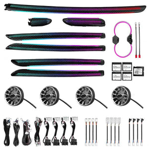 64 Colors Dynamic Ambient Lighting for Audi A3 S3 2013-2020 Car Interior Lighting Upgrade Accessories Air Vent Light Carputech