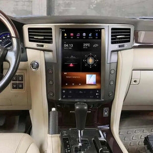 13.6" Qualcomm For Lexus LX570 2007-2015 Car Radio Stereo Carplay Upgrade Tesla Style Screen Android Auto GPS Navigation Multimedia Player Carputech