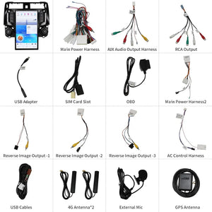 13.6" Qualcomm For Toyota 4Runner 2009-2020 Car Radio Stereo Carplay Upgrade Tesla Style Screen Android Auto GPS Navigation Multimedia Player Carputech