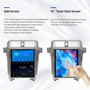 15" Qualcomm For LEXUS GX400 2010-2021 Car Radio Stereo Carplay Upgrade Tesla Style Screen Android Auto GPS Navigation Multimedia Player Carputech