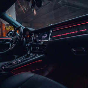 Dynamic Symphony Ambient Lighting Kit For 2014-2023 Porsche Macan Car Interior Light Atmosphere Lamp LED Speaker Cover Carputech