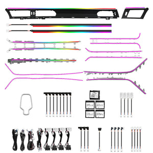 Full Set Car Interior Ambient Lighting for Audi A6 A7 C8 2019-2024 Upgrade Light Kit Dashboard Center Console Door Trim Carputech