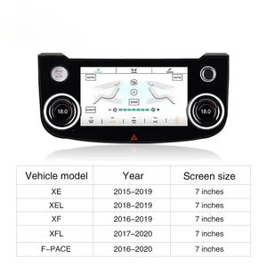 AC Panel LCD Screen For Jaguar F-PACE 2016-2020 Air Conditioning LCD Multimedia Android Car Radio Board Carputech