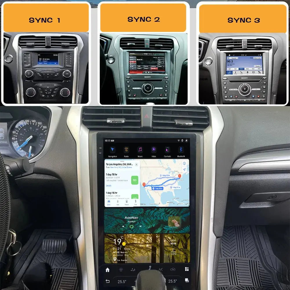 13.6" Tesla-Style Android Screen for Ford Mondeo / Fusion (2013–2020) | Qualcomm Snapdragon | CarPlay & Android Auto Carputech