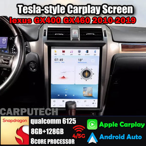 15" For Lexus GX400 GX460 2010-2019 Car Radio Headunit Stereo Carplay Upgrade Tesla Style Screen Android Auto GPS Navigation Multimedia Player Carputech