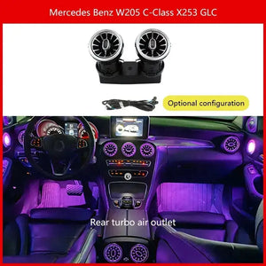 Ambient Light 3/64 Colours For Mercedes-Benz C- Class Glc Coupe W205 C43 C63 X253 LED Vents Speaker Decorative Lamp Retrofit Carputech