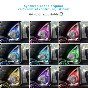Ambient Light 3/64 Colours For Mercedes-Benz C- Class Glc Coupe W205 C43 C63 X253 LED Vents Speaker Decorative Lamp Retrofit Carputech