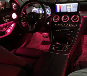 Ambient Light 3/64 Colours For Mercedes-Benz C- Class Glc Coupe W205 C43 C63 X253 LED Vents Speaker Decorative Lamp Retrofit Carputech