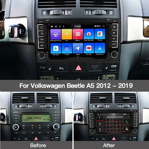 Android 13 Car Radio Multimedia GPS For VW Volkswagen Touareg Transporter T5 Multivan Navi CarPlay DSP SWC BT 8Core Player Auto Carputech