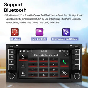 Android 13 Car Radio Multimedia GPS For VW Volkswagen Touareg Transporter T5 Multivan Navi CarPlay DSP SWC BT 8Core Player Auto Carputech