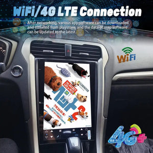 Android 13 256GB Tesla Screen For 2013 2014 2015 2016 2017 Ford Mondeo Fusion MK5 Unit Car Multimedia Player GPS Radio Stereo Carputech