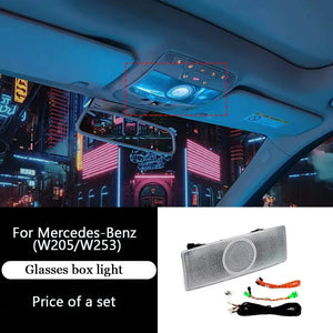 64 Colors Premium Car Interior Ambient Lighting for Mercedes Benz C-class W205/ GLC X253 2015-2021 Dream Color Car Atmosphere Lamp Carputech