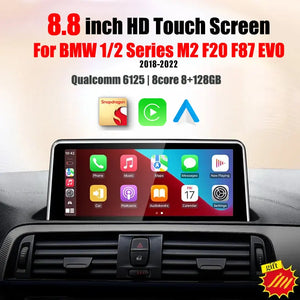 ID8 Qualcomm Snapdragon665 Android 12 Car Multimedia Video Players For BMW 1 / 2 Series M2 F20 F87 ID6 EVO Gps Navigation Carplay Carputech