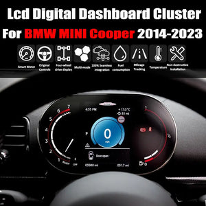 For BMW MINI Cooper 2014-2023 LCD Digital Dashboard Cluster Car Panel Speedometer Virtual Cockpit Carputech