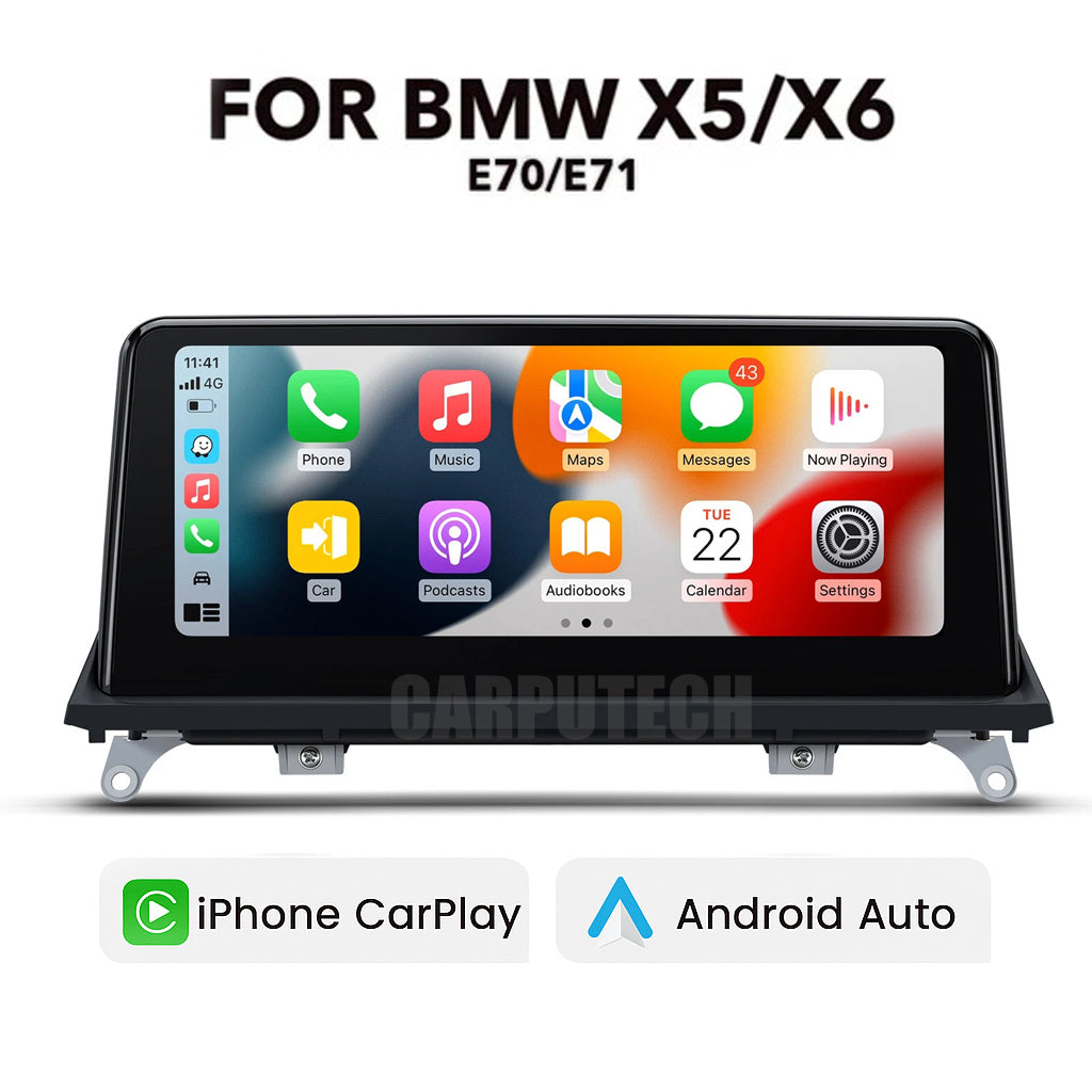 BMW X5 / X6 (E70, E71) 10.25" Linux Infotainment Display | Wireless CarPlay & Android Auto | Multimedia Navigation Upgrade