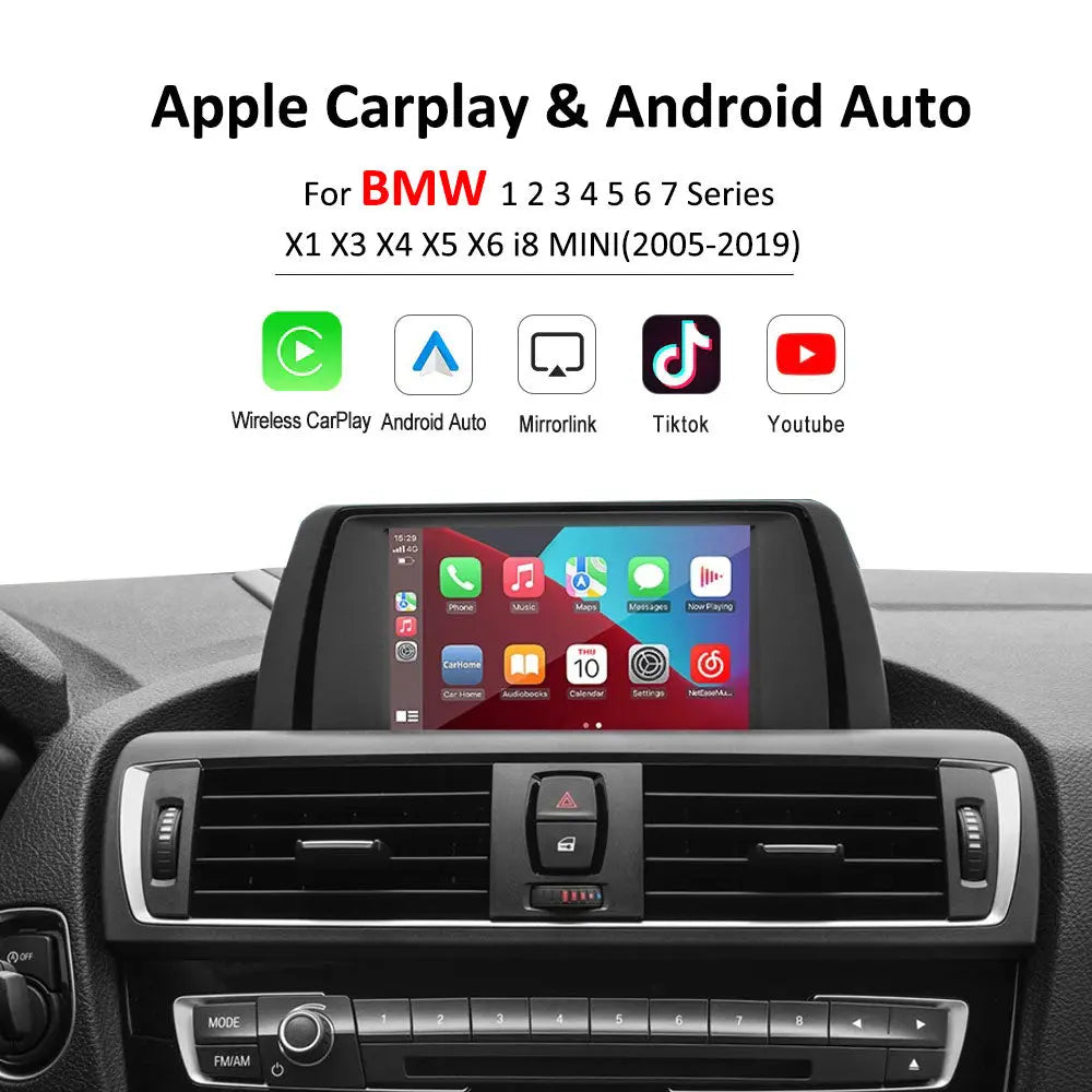 CarPlay MMI Prime Retrofit For BMW NBT/EVO/CIC System 1 2 3 4 5 6 7 Series X1 X3 X4 X5 X6 i8 MINI | Apple Carplay & Android Auto Module Carputech