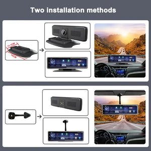 Carputech 4 CH Panoramic Dash Cam 4G LTE Android dashboard Camera GPS Navigation 720P Video Recorder Bluetooth WiFi Monitor Carputech