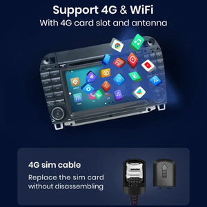 Car Radio Android 13 Carplay Navigation For Mercedes Benz S/CL Class W220 W215 S320 S430 Auto Stereo Bluetooth WIFI 4G Carputech
