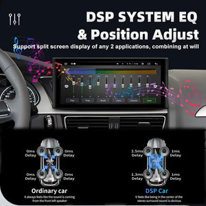 CarpuTech Android 14 CarPlay Screen Upgrade for Audi A4 / A5 (2009–2016) – 12.3inch 1920×720 IPS Display, GPS Navigation, DSP, Wireless CarPlay & Android Auto Carputech