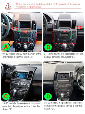 13.6" Qualcomm For Land Rover Freelander 2007-2015 Car Radio Stereo Carplay Upgrade Tesla Style Screen Android Auto GPS Navigation Multimedia Player Carputech