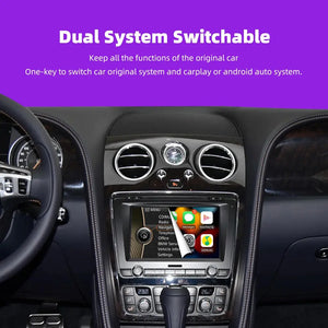 Carputech Wireless Apple CarPlay For Bentley Continental GT Flying Spur Mulsanne Android Auto Mirror link Retrofit Car AI Box Carputech