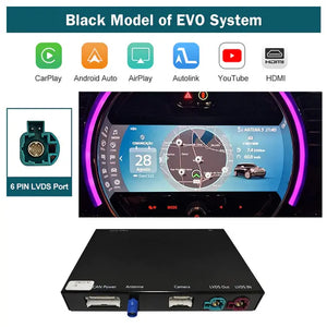 Wireless Apple CarPlay Android Auto Module for BMW MINI Cooper 2009-2020 CIC NBT EVO System with Mirror Link Car Play Functions Bluetooth, Mirror Link, Siri Voice Carputech