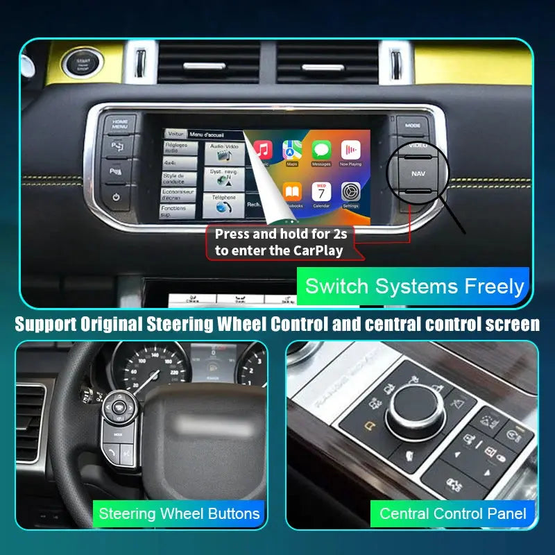 For Apple Wireless Carplay For Land Rover/Jaguar/Range Rover/Evoque/Discovery Android Auto Module Carputech