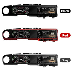 Jeep Wrangler 2018-2024 Digital Dashboard Cluster Dual Screen Car Radio Strip Screen CarPlay Android Auto Speed Meter Screen Carputech