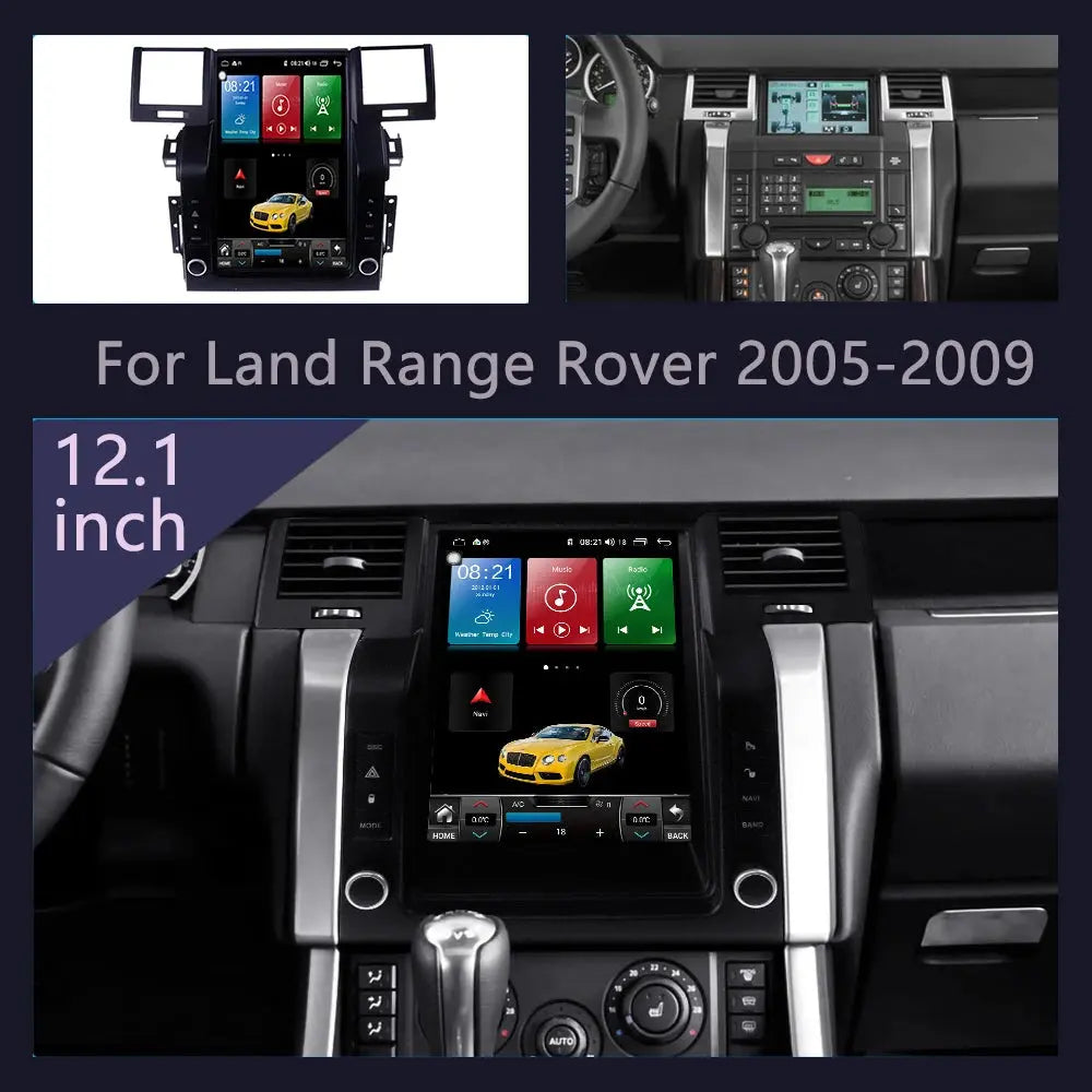 For Land Rover Range Sport L320 2005 2006 2007 2008 2009 Tesla Screen Car Radio 2Din Android 13.0 8G+256GB GPS Nav Carplay 5G Network Carputech