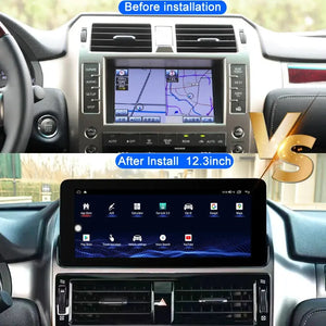 Lexus GX460 2010-2021 12.3inch car radio multimedia video player CarPlay Android 13 GPS navigator Carputech