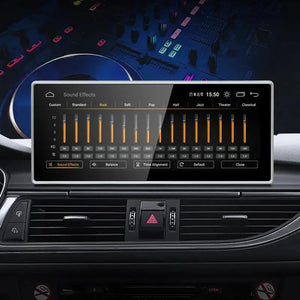 For AUDI A6 C7 2012-2018 CarPlay Android 12 Car Multimedia IPS Screen GPS  Auto Radio Navigation Stereo DSP Netlifx Carputech