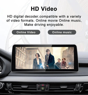 For BMW X5 F15 X6 F16 NBT Snapdragon665 12.3inch Wireless CarPlay AUTO Car Multimedia Player Head Unit Radio Bluetooth GPS Navi Carputech