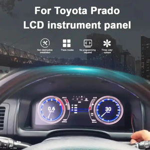 For Toyota Prado 2004-2009 12.3" LCD Digital Dashboard Cluster Car Panel Speedometer Virtual Cockpit - Carputech