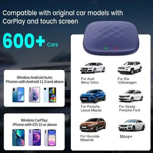 Carputech 8G+128GB Magic Carplay Box Wireless USB Dongle Radio Android 13 System Wireless Android Auto Carplay Ai Box Carputech
