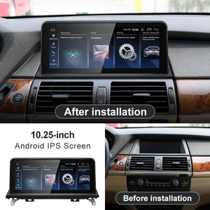 For BMW X5 E70 X6 E71 CCC CIC Snapdragon665 Wireless CarPlay AUTO Car Multimedia Players Head Unit Radio Bluetooth GPS Navi Carputech