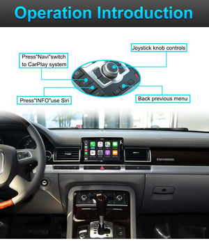 Carputeh Apple CarPlay Wireless For Audi MMI 2G A4 A5 A6 A7 A8 Q5 Q7 2005-2010 Android Auto Carplay Module Decoder Box Netflix Carputech