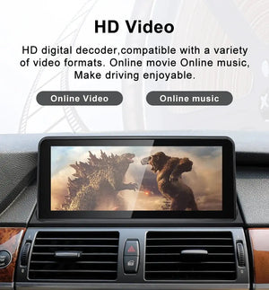 For BMW X5 E70 X6 E71 CCC CIC Snapdragon665 Wireless CarPlay AUTO Car Multimedia Players Head Unit Radio Bluetooth GPS Navi Carputech