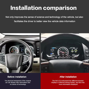 For Toyota Hiace 2019-2022 12.3" LCD Digital Dashboard Cluster Car Panel Speedometer Virtual Cockpit - Carputech